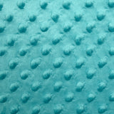 Polaire minky relief turquoise