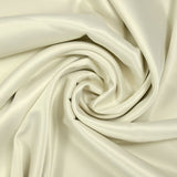 Crêpe satin polyester écru