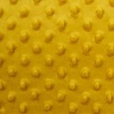 Fleece Minky Mustard yellow relief