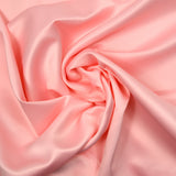 Satin mat toucher soie rose bébé