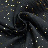 Double gaze noir confettis doré