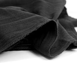 100% Lin lavé noir