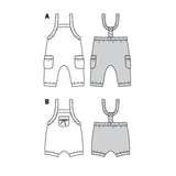 Patron Burda n°9337: Salopette enfant