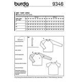 Patron Burda n°9346: Tee-shirt enfant simple