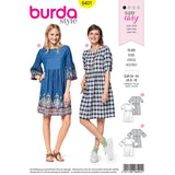 Patron Burda n°6401 : Robe foncée