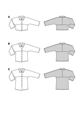 Patron Burda n°5887 : Blouse