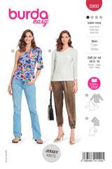 Patron Burda n°5900 : T-shirt