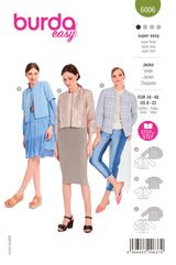 Patron Burda n°6006 : Veste