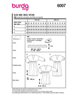 Patron Burda n°6007 : Robe