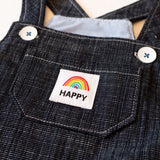 Étiquettes tissées "Happy " x 5
