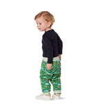 Patron Burda n°9293: Top col rond et pantalon coordonné enfant
