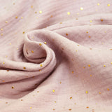 Double gaze nude confettis doré