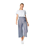 Patron Burda n°6229 : Pantalon à coulisse élastiquée avec des poches dans les coutures – jambe ample