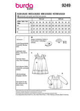 Burda Children's Boss N ° 9249: Vestido y blusa