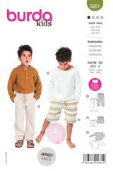 Patron Burda n°9261 : Ensemble garçon