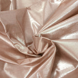 Polyester lamé vieux rose