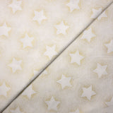 Cotton Printed and Golden Christmas Star ecru
