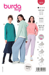 Patron Burda n°5979 : Sweatshirt