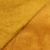 Mustard bamboo sponge fabric sold per meter