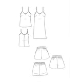 Sonrojes del patrón de costura del pijama