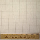 Coton à carreaux fond beige clair