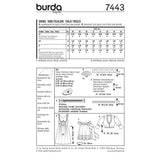Patrón N ° 7443: Vestido
