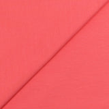Jersey french terry coton Bio rose corail