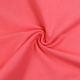 Coral pink tubular ribbed cuffs per meter