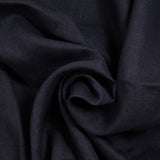 100% midnight blue linen