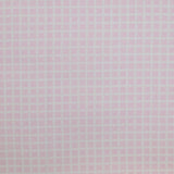Piqué de coton imprimé carré rose