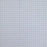Piqué de coton imprimé carré bleu