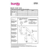 Patron Burda n°5701 : Blouse