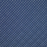 Chambray matelassé imprimé à pois