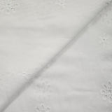 Mousseline brodée Enora blanc