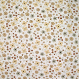 Coton imprimé amour passion beige et marron