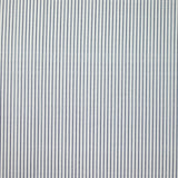 Coton imprimé rayé marine et bleu fond blanc