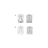 Patron Burda n°5714 : Gilet
