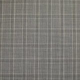 Tissu tailleur 100% laine prince-de-galles taupe et écru