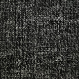 Tweed polyester noir et blanc effet chiné