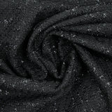 Tweed Emma lurex polyester fond noir