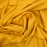 Twill de viscose jaune moutarde
