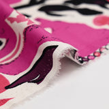 Satin de coton élasthanne Yuma magenta