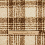 Billy woolen checkered loop brown and broken white tiles