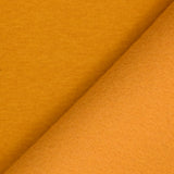 Tissu sweat minkee épais moutarde