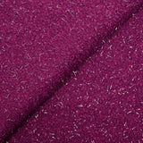 Lainage bouclette lurex violine