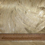 Jacquard fin en polyester métallisé doré