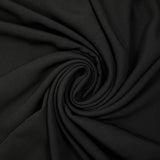 Crepé georgette de poliéster negro