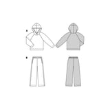 Patron Burda n°5694 : Tenue d'interieur