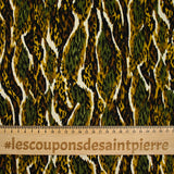 Twill de viscose imprimé Mars kaki