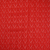 Dentelle polyester losange satiné rouge